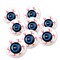 Party Central Club Pack of 96 White and Blue Halloween Scary Eyeballs 1.25"